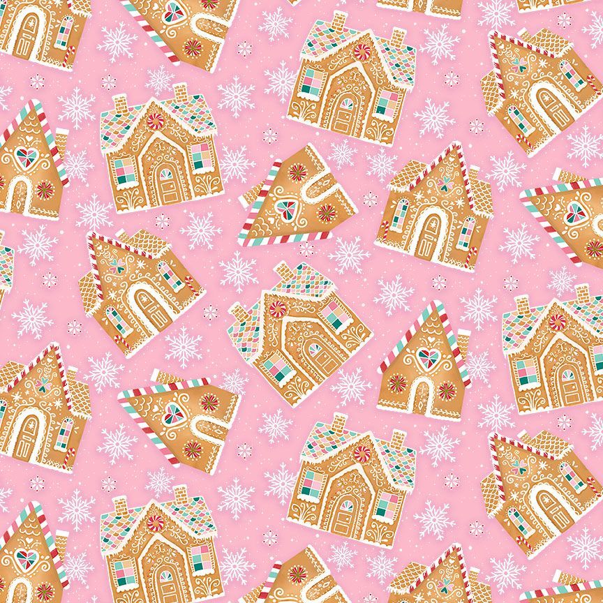 Pink Gingerbread Houses